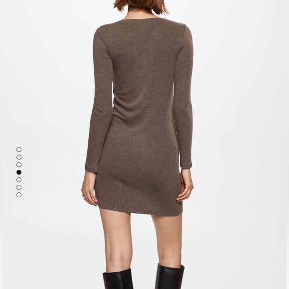 Mango Ribbed Short Dress - Picture 5 of 9